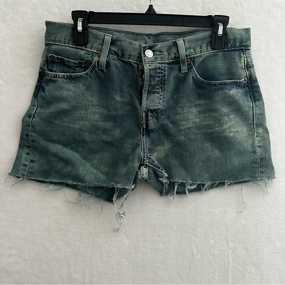 Levi's Pants - Levi's 501 Denim Shorts Women’s 28 Cut Off Raw Hem Button Fly